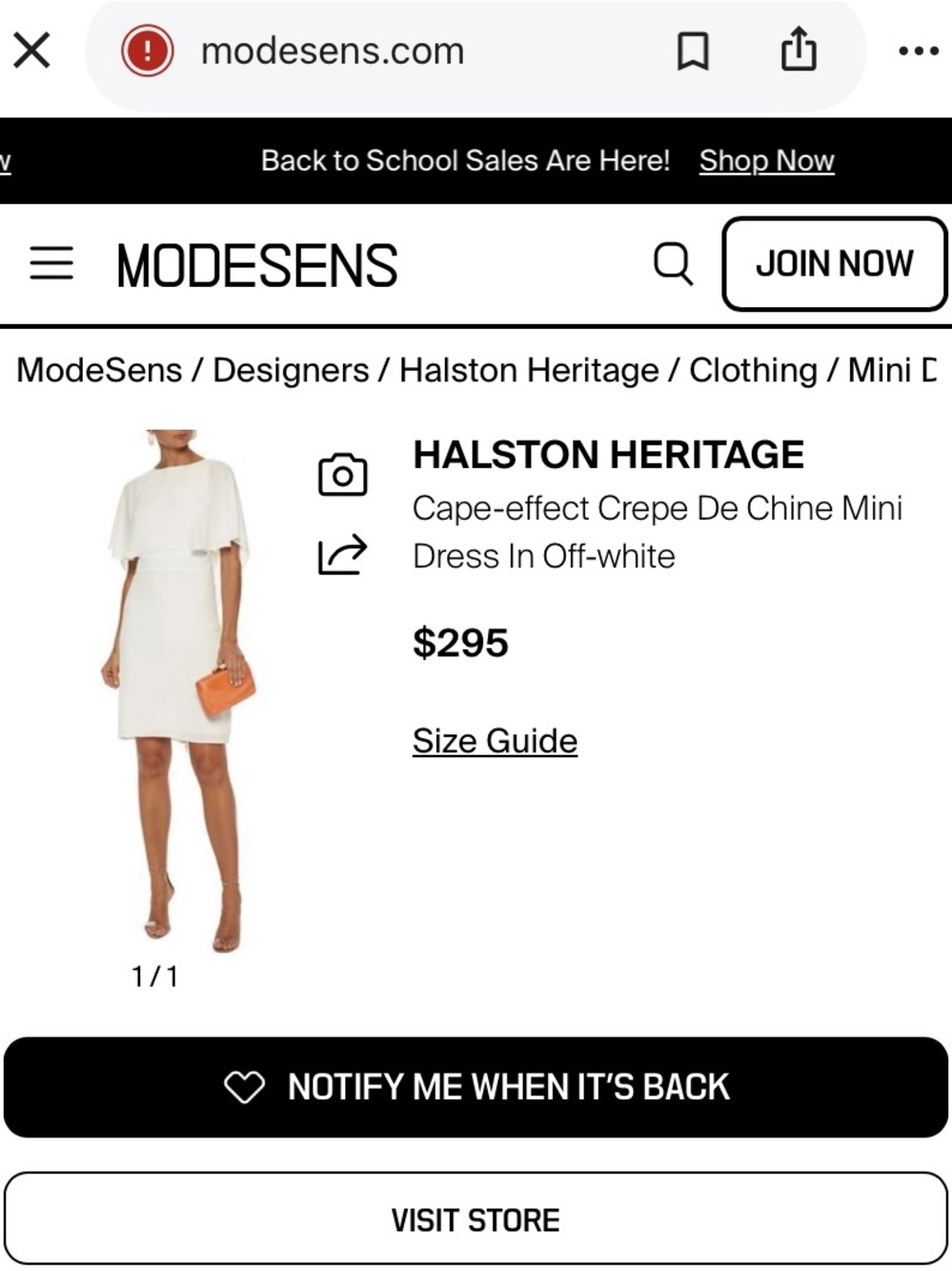 HALSTON HERITAGE Cape Overlay Sheath Dress Size 12
Ivory/White - Picture 14 of 15